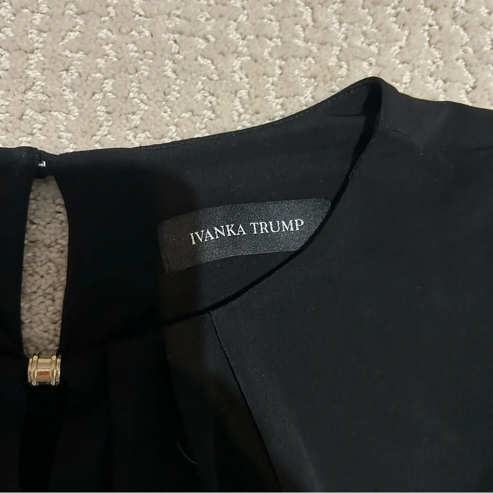 Ivanka Trump Black Tank Top‎ with Round Neckline - Picture 5 of 7